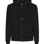 Giubbotto in misto cotone con logo HE1420005 NERO HESKIMO 