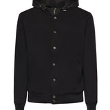Giubbotto in misto cotone con logo HE1420005 NERO HESKIMO 