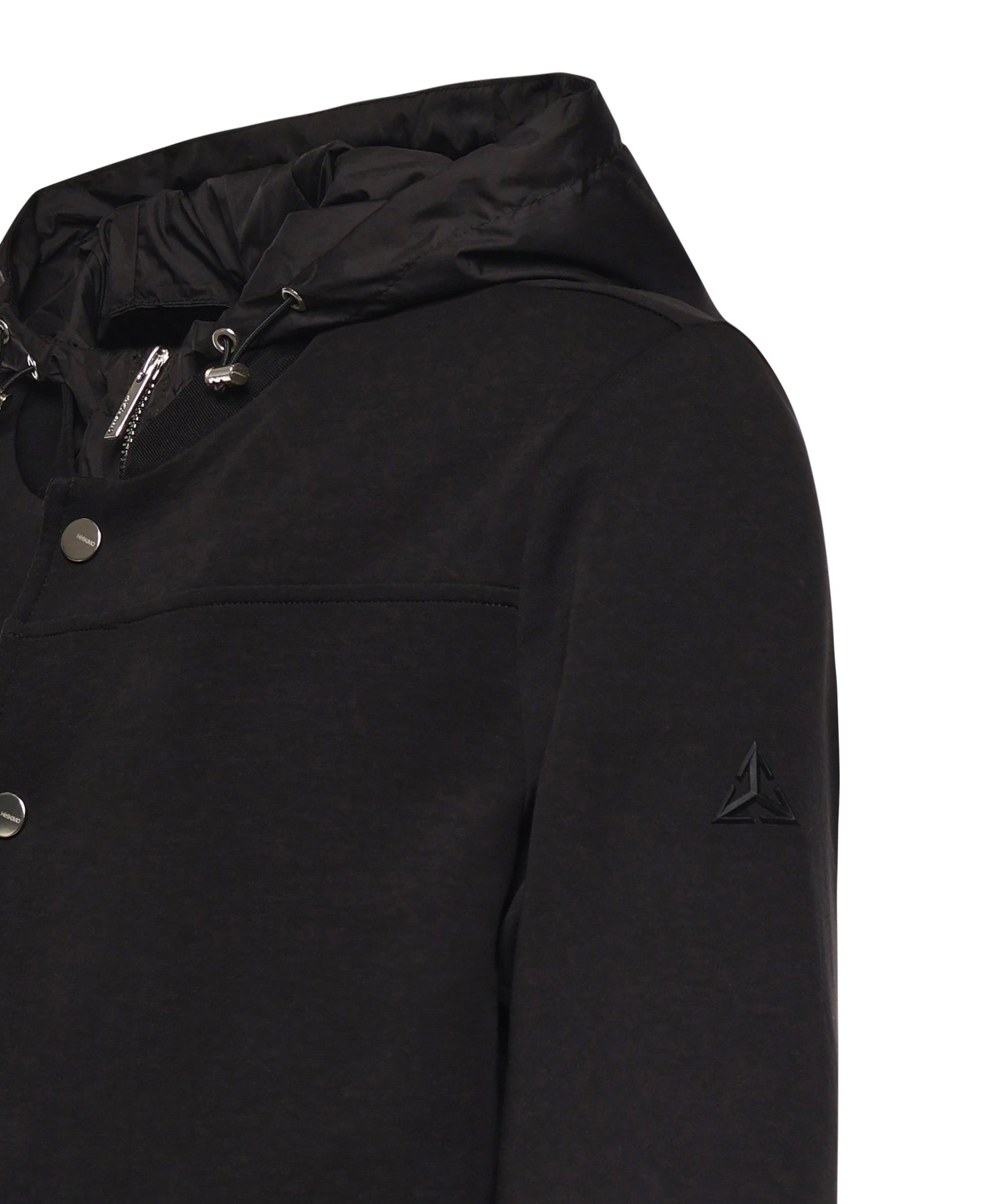 Giubbotto in misto cotone con logo HE1420005 NERO HESKIMO 