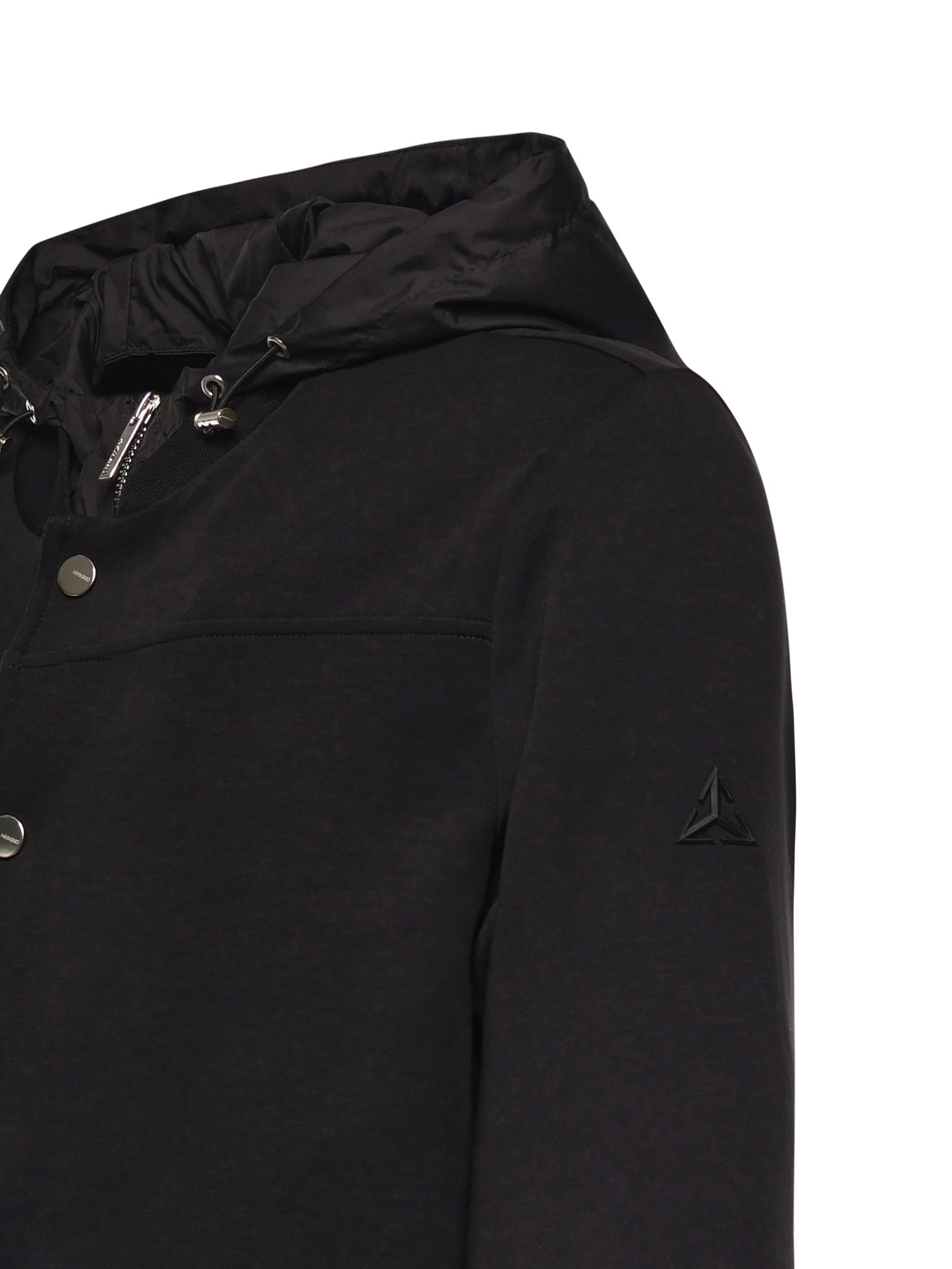 Giubbotto in misto cotone con logo HE1420005 NERO HESKIMO 