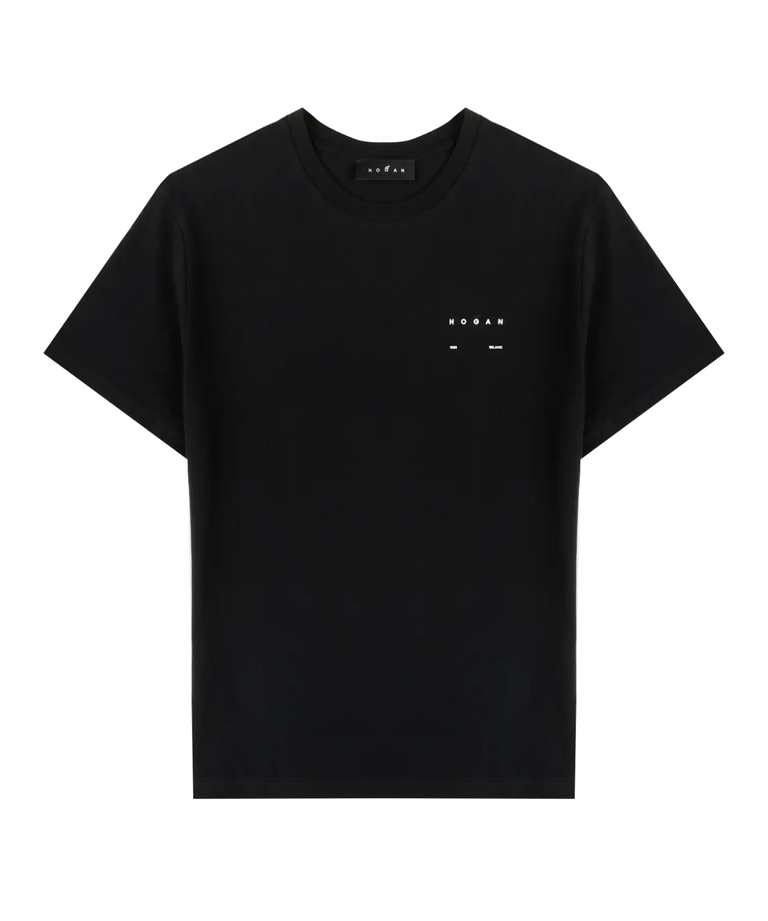 T-shirt in cotone con logo KQMB3522360ZFV B999 HOGAN 