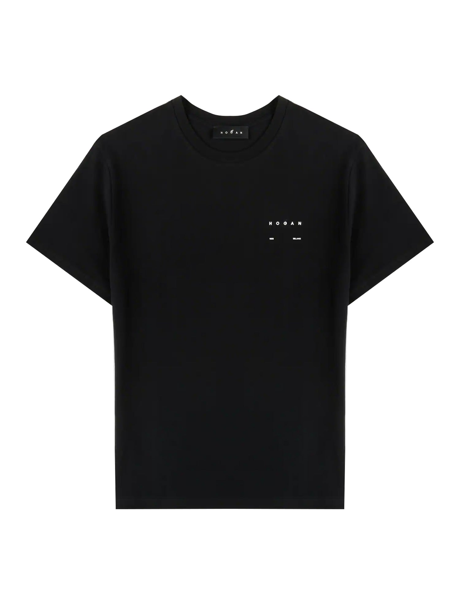 T-shirt in cotone con logo KQMB3522360ZFV B999 HOGAN 