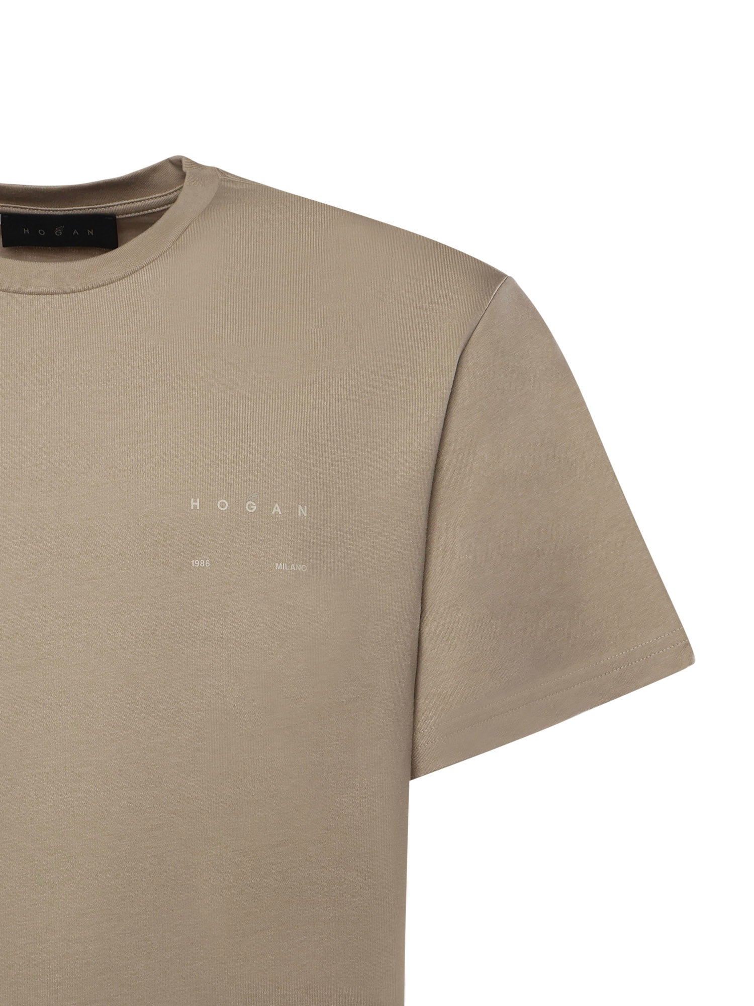 T-shirt in cotone con logo KQMB3522360ZFV C004 HOGAN 