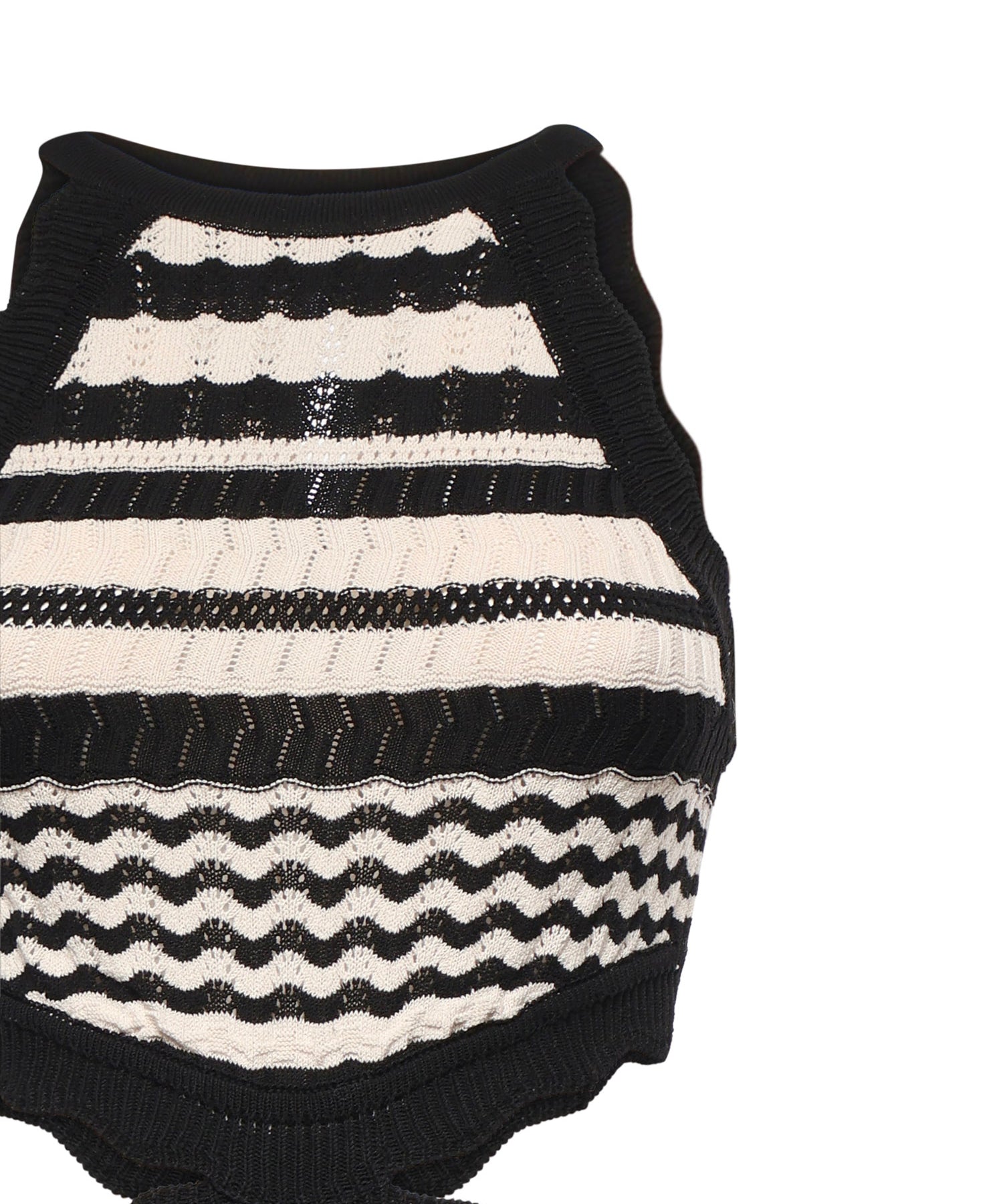Abito lungo in maglia a righe con cut-out VSKD13206  INSPIRED BY AKEP 