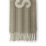Sciarpa con frange e logo<BR/> ACU00435AOT4001 5BJ JACQUEMUS 