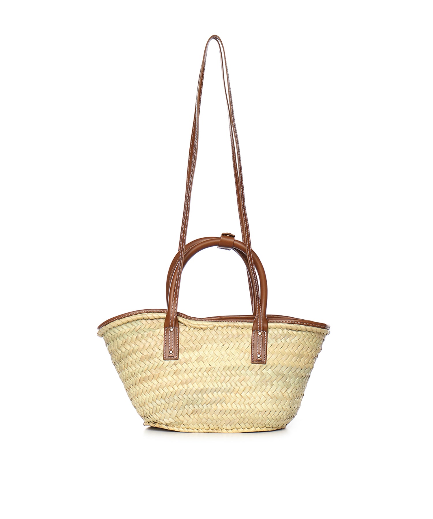 Borsa Le Petit Panier Soli in rafia e pelle BAW00044AC01C04 811 JACQUEMUS 