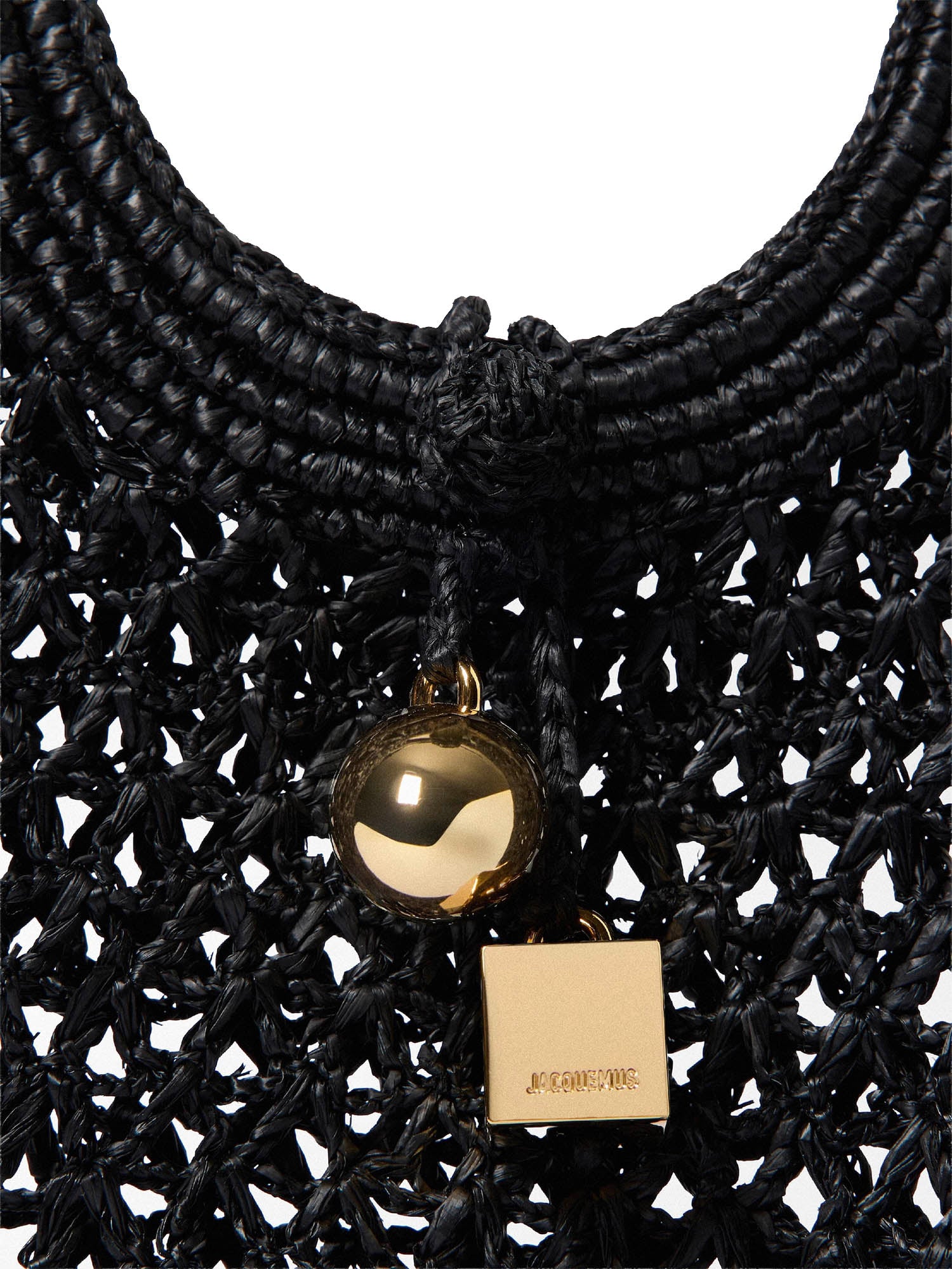 Borsa a mano Spiaggia Coeur Small in rafia BAW00460AW00513 990 JACQUEMUS 