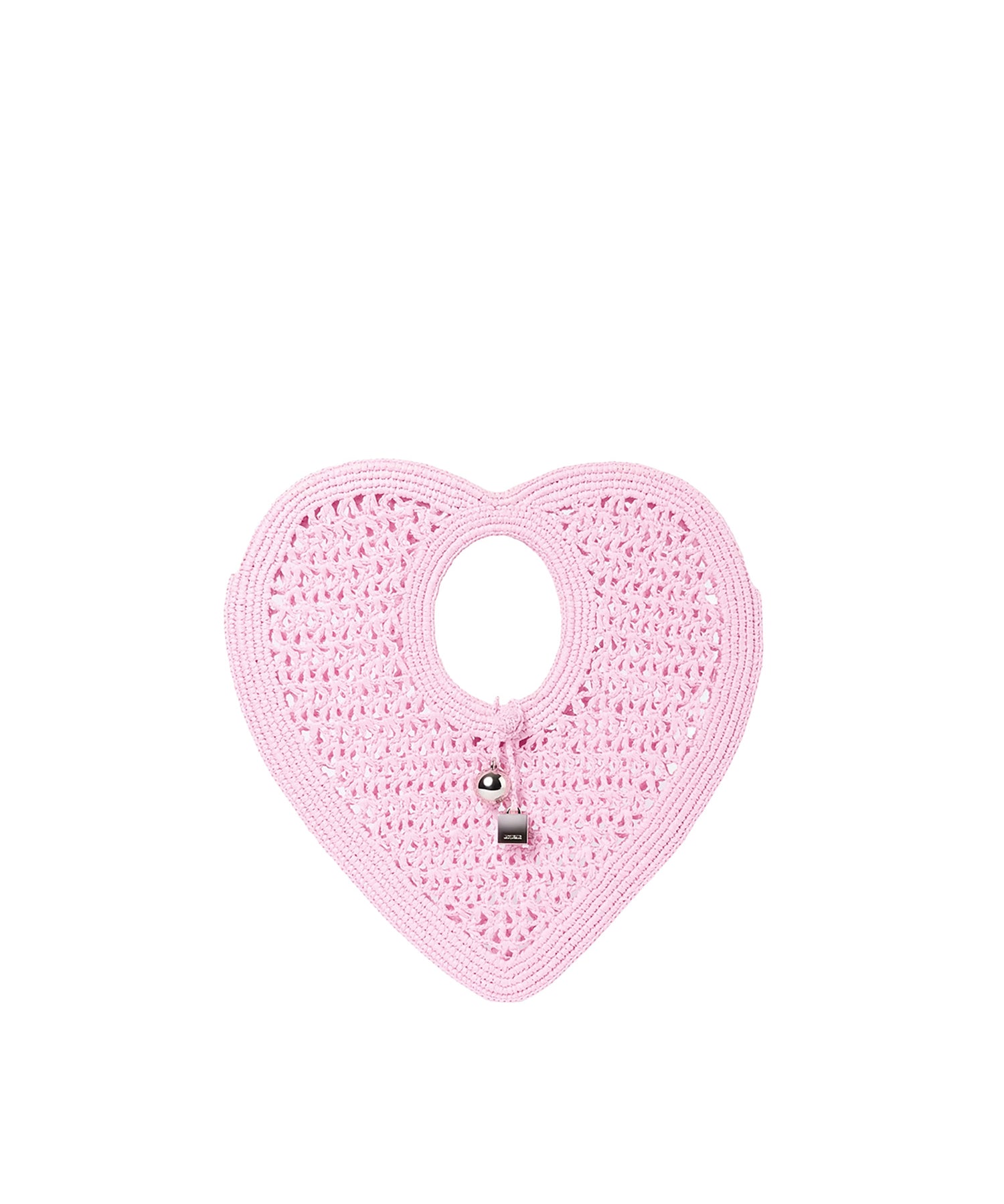 Borsa a mano Spiaggia Coeur Small in rafia BAW00460AW00623 410 JACQUEMUS 