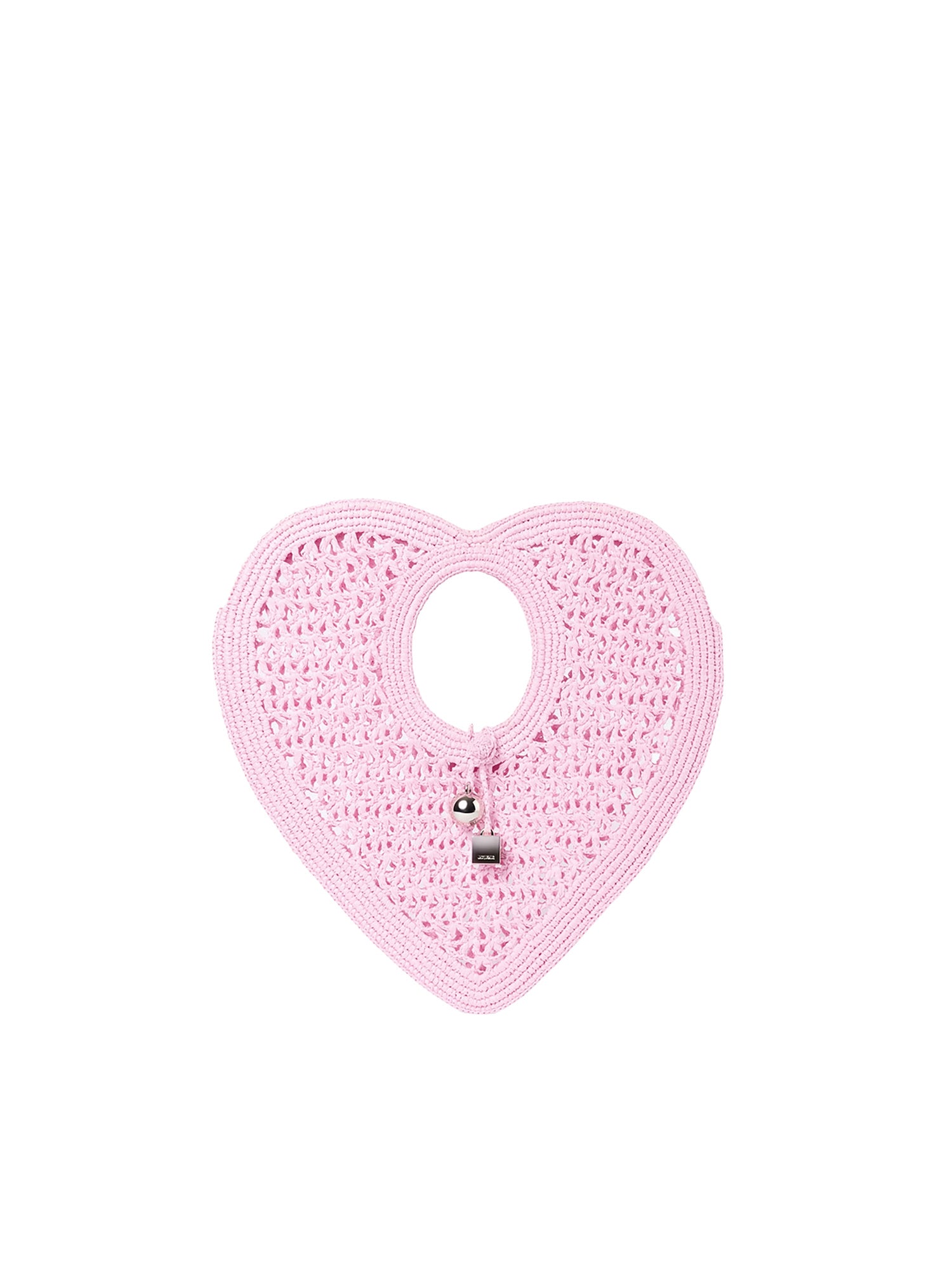 Borsa a mano Spiaggia Coeur Small in rafia BAW00460AW00623 410 JACQUEMUS 