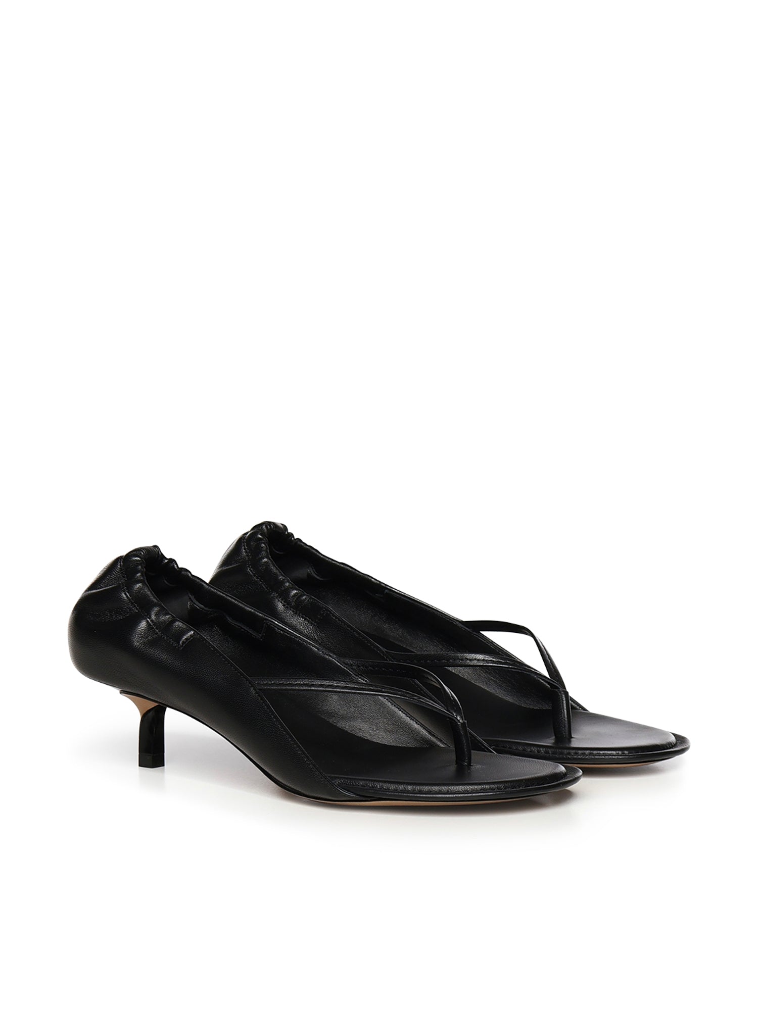 Sandali infradito con tacco in nappa FOW00204AC27L26 990 JACQUEMUS 