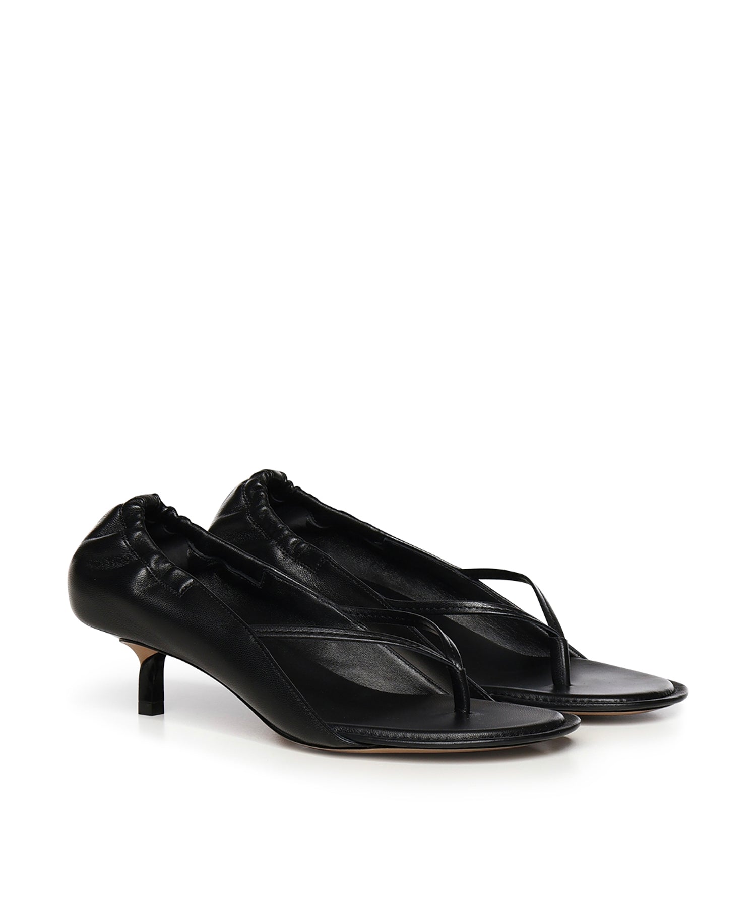 Sandali infradito con tacco in nappa FOW00204AC27L26 990 JACQUEMUS 