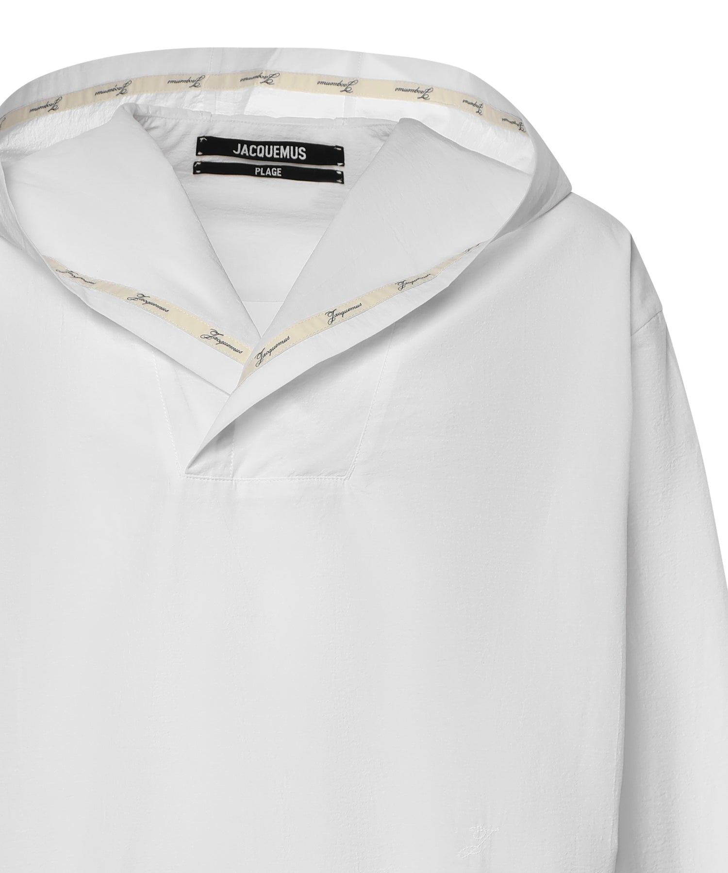 Top Marin con cappuccio in cotone TOM00554AW00777 100 JACQUEMUS 