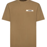 T-shirt in cotone con logo TSM00133AJ00226 180 JACQUEMUS 
