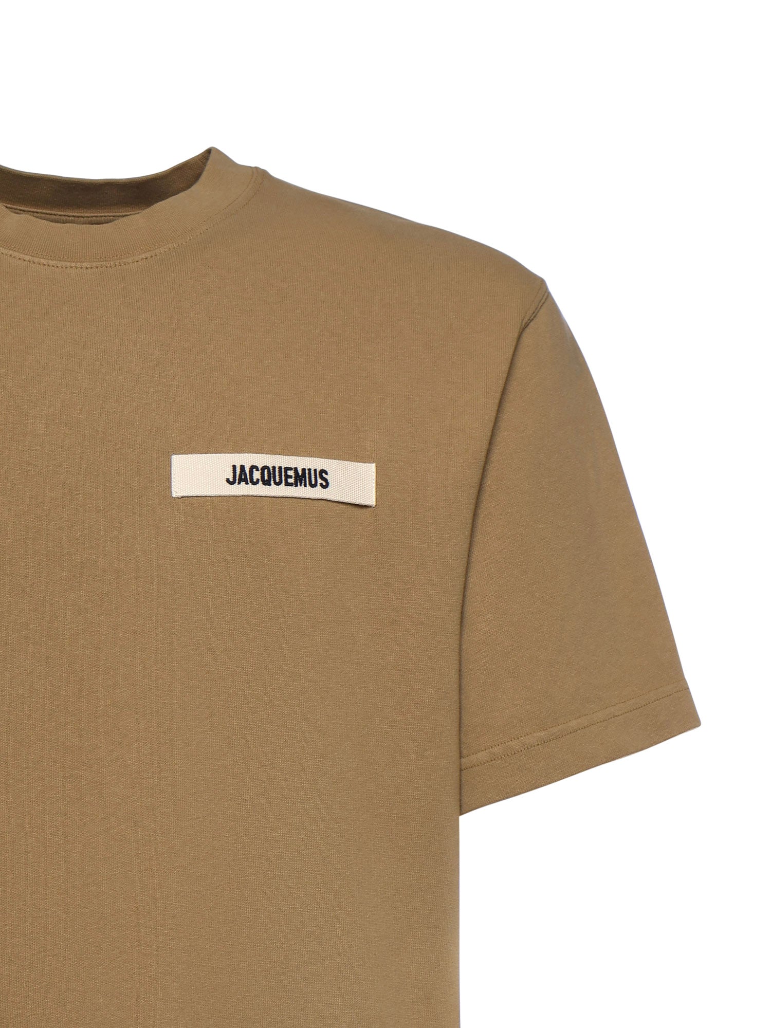 T-shirt in cotone con logo TSM00133AJ00226 180 JACQUEMUS 