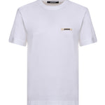 T-shirt in cotone con logo TSW00550AJ00029 100 JACQUEMUS 
