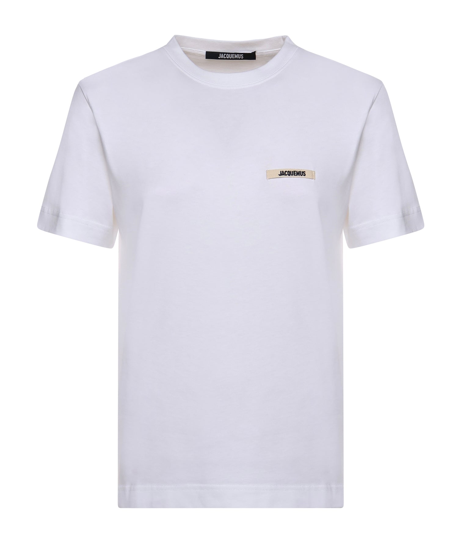 T-shirt in cotone con logo TSW00550AJ00029 100 JACQUEMUS 