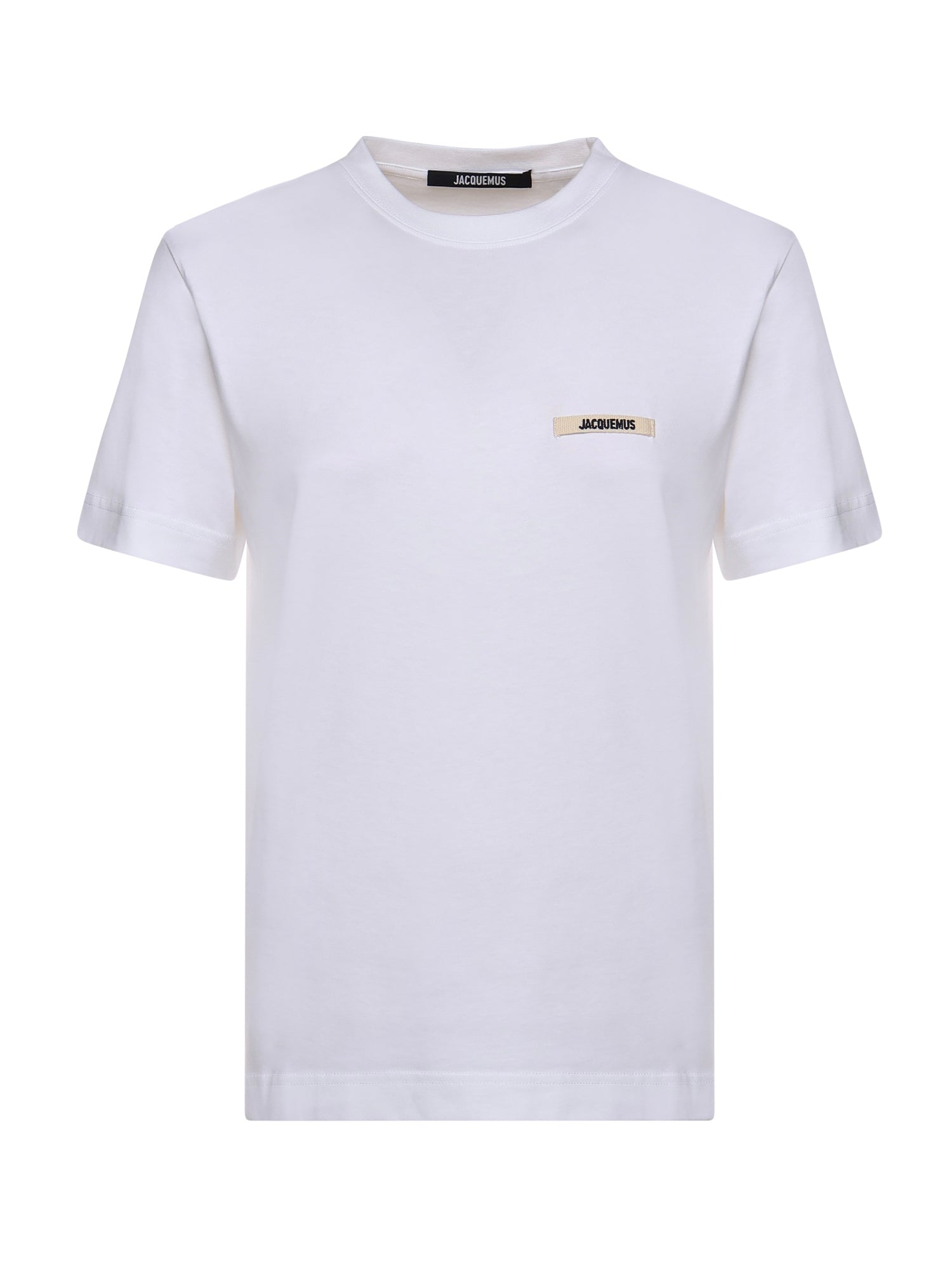 T-shirt in cotone con logo TSW00550AJ00029 100 JACQUEMUS 