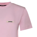 T-shirt in cotone con logo TSW00550AJ00029 431 JACQUEMUS 