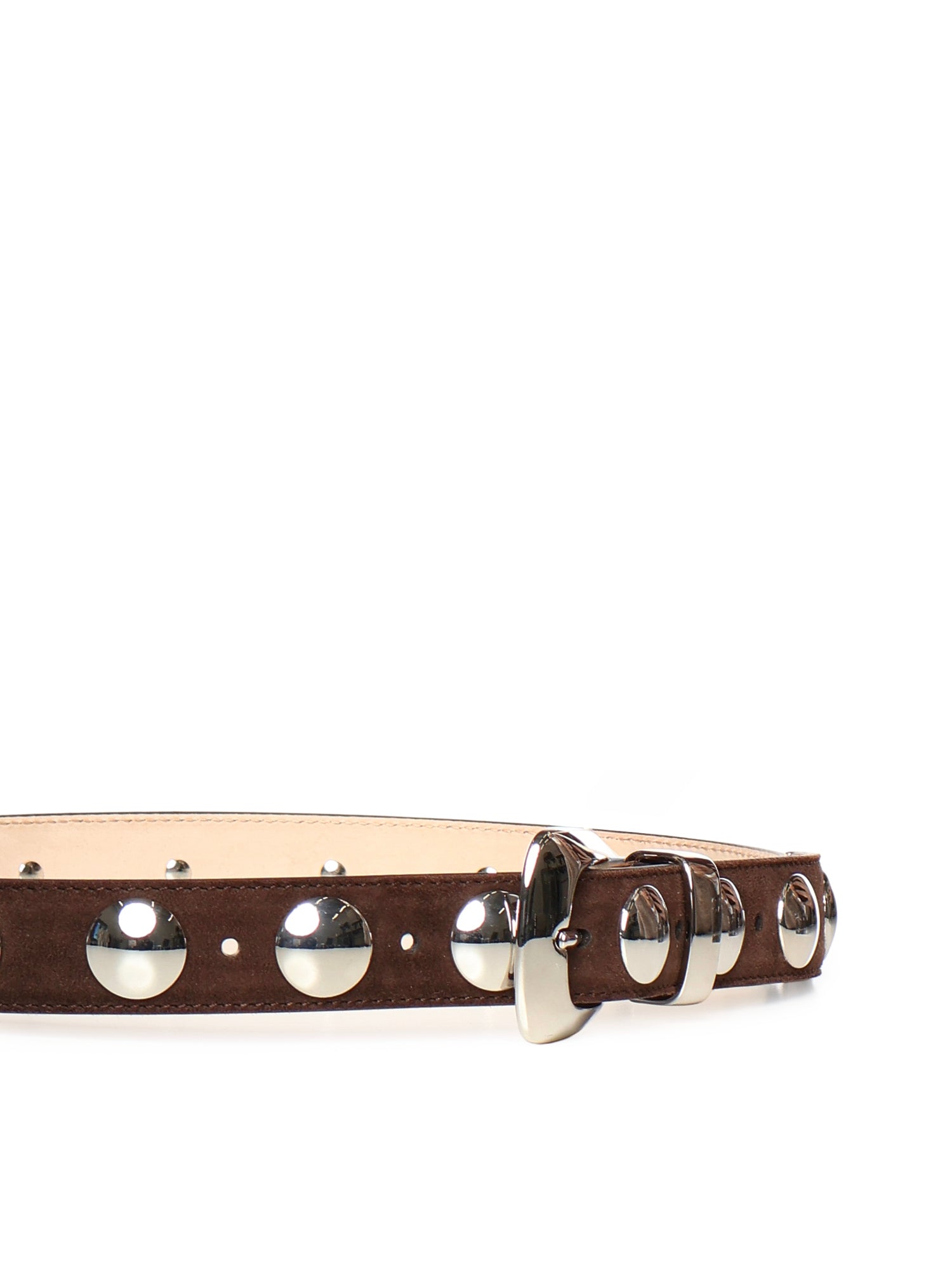 Cintura Benny in pelle con borchie 10014 726899 KHAITE 