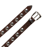Cintura Benny in pelle con borchie 10014 726899 KHAITE 