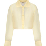 Camicia cropped Jasen in organza di seta 2413382 615 KHAITE 