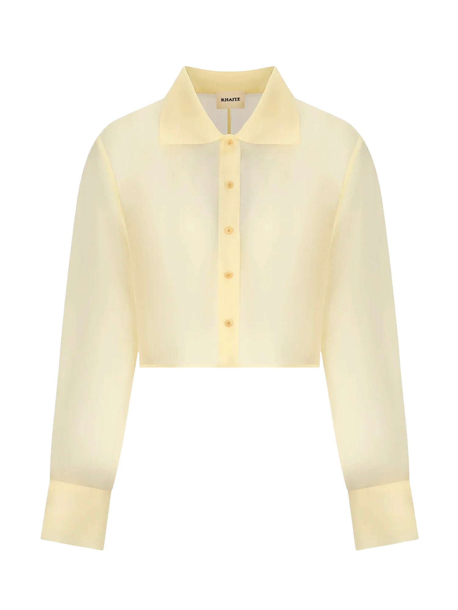 Camicia cropped Jasen in organza di seta 2413382 615 KHAITE 