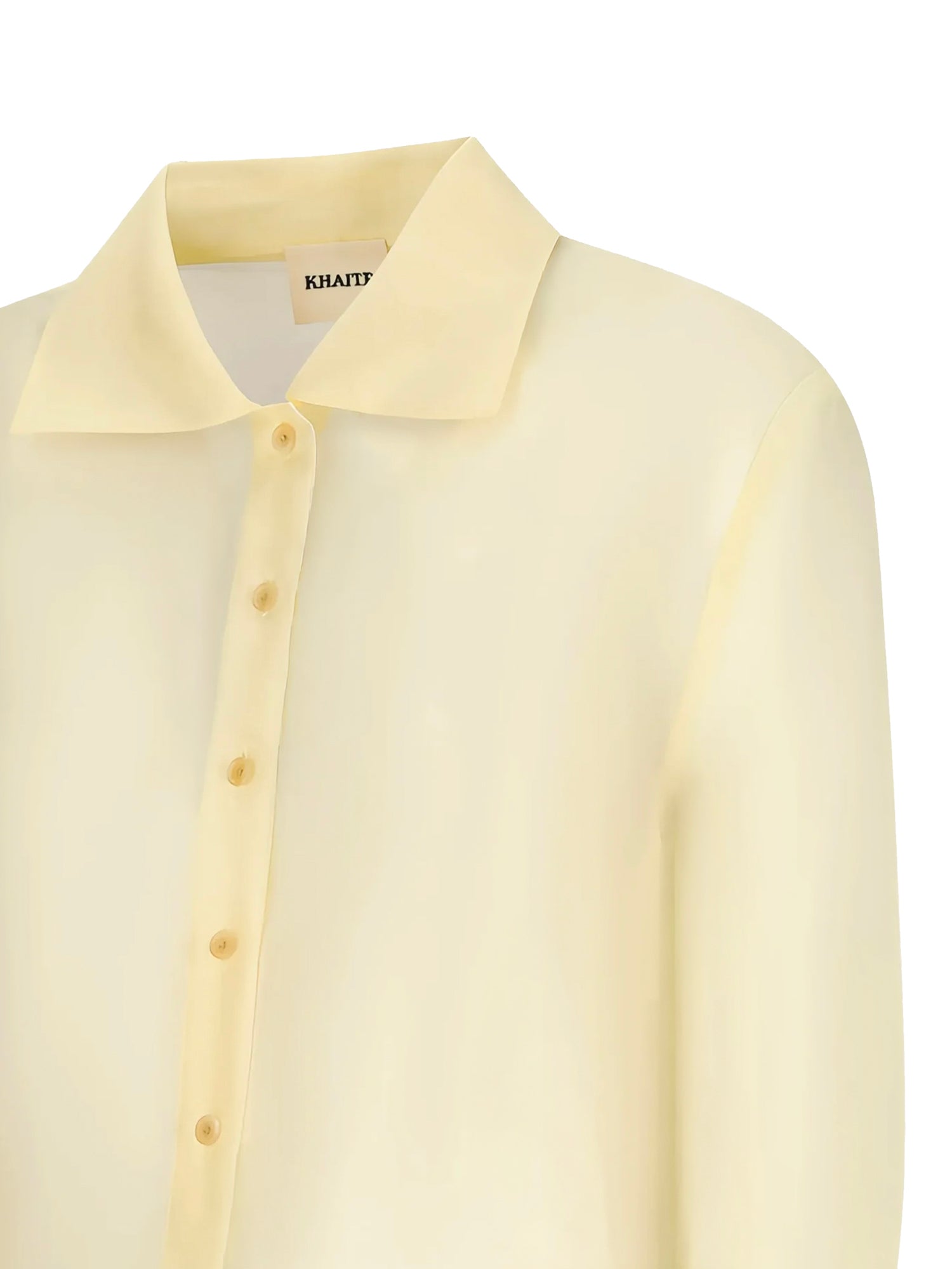 Camicia cropped Jasen in organza di seta 2413382 615 KHAITE 