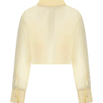 Camicia cropped Jasen in organza di seta 2413382 615 KHAITE 