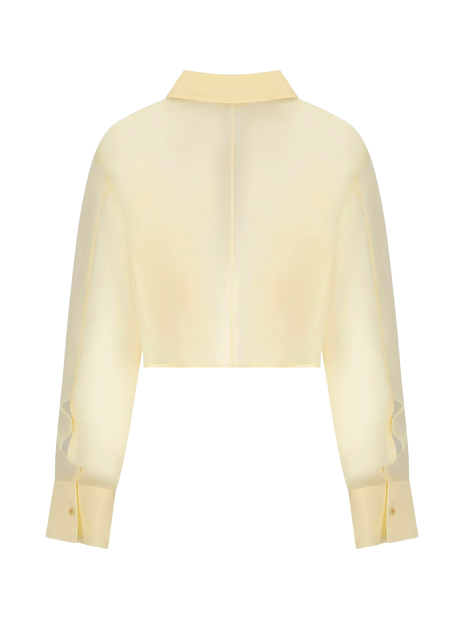 Camicia cropped Jasen in organza di seta 2413382 615 KHAITE 
