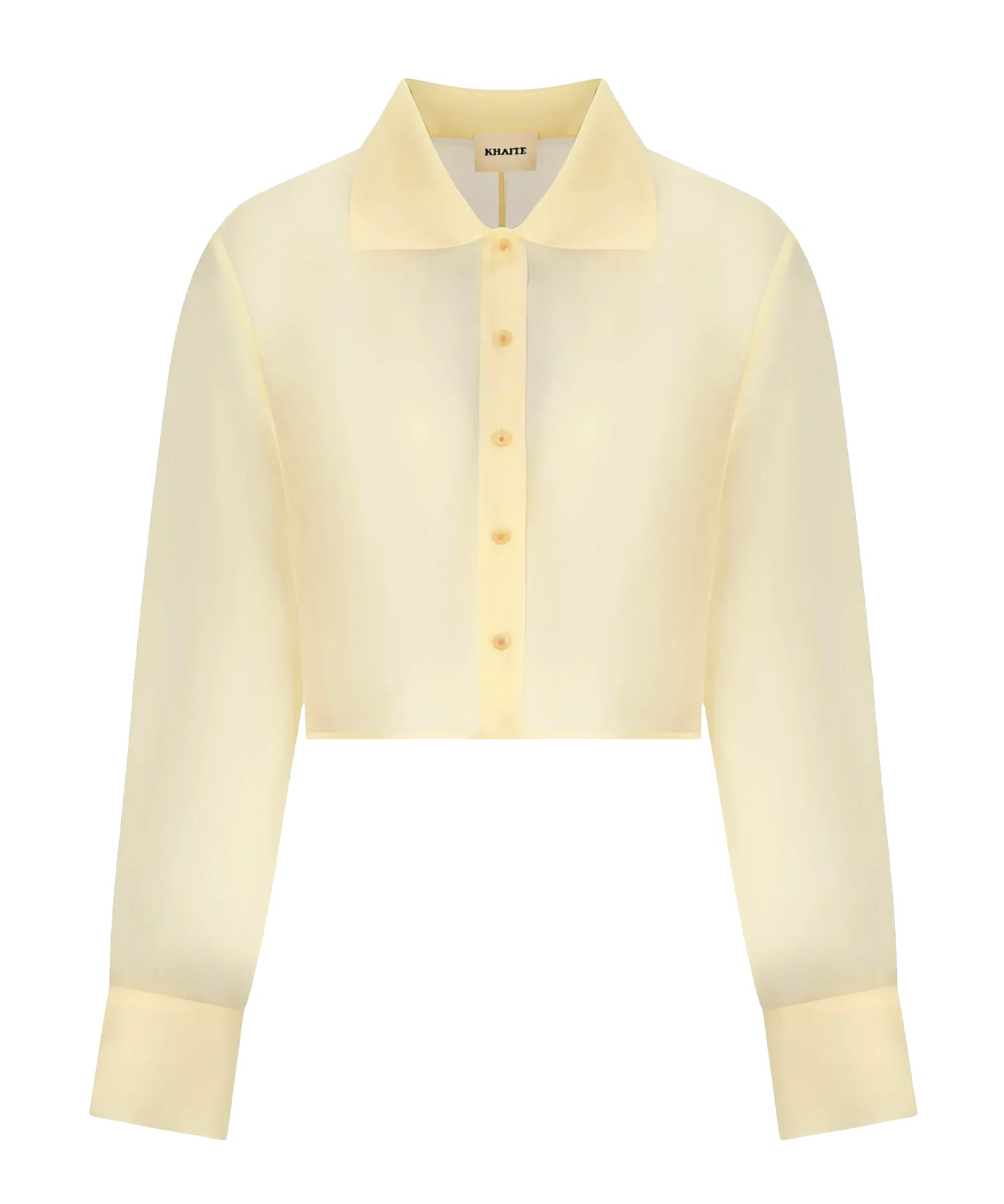 Camicia cropped Jasen in organza di seta 2413382 615 KHAITE 