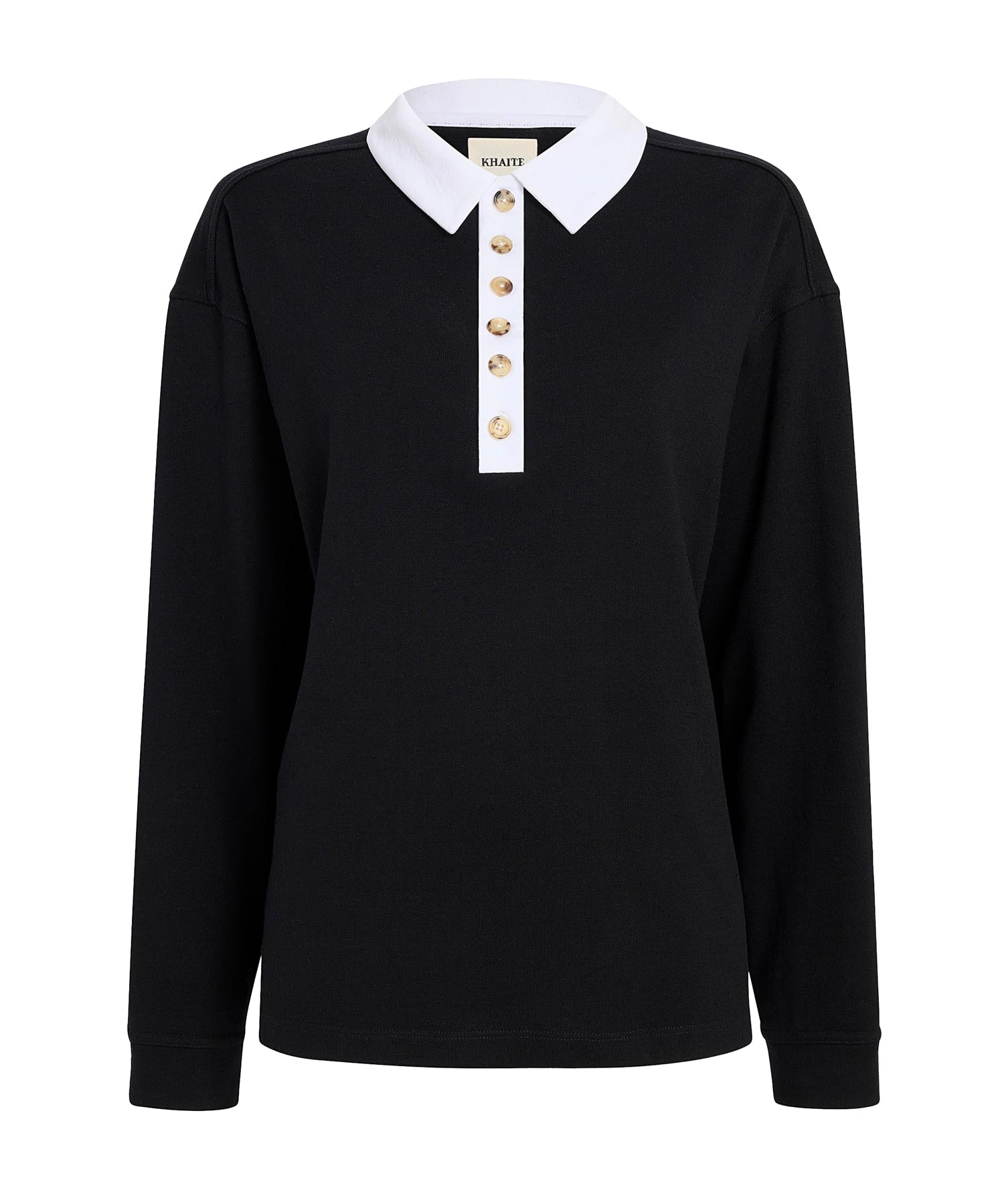 Polo Faithful in jersey di seta 24534219 294 KHAITE 