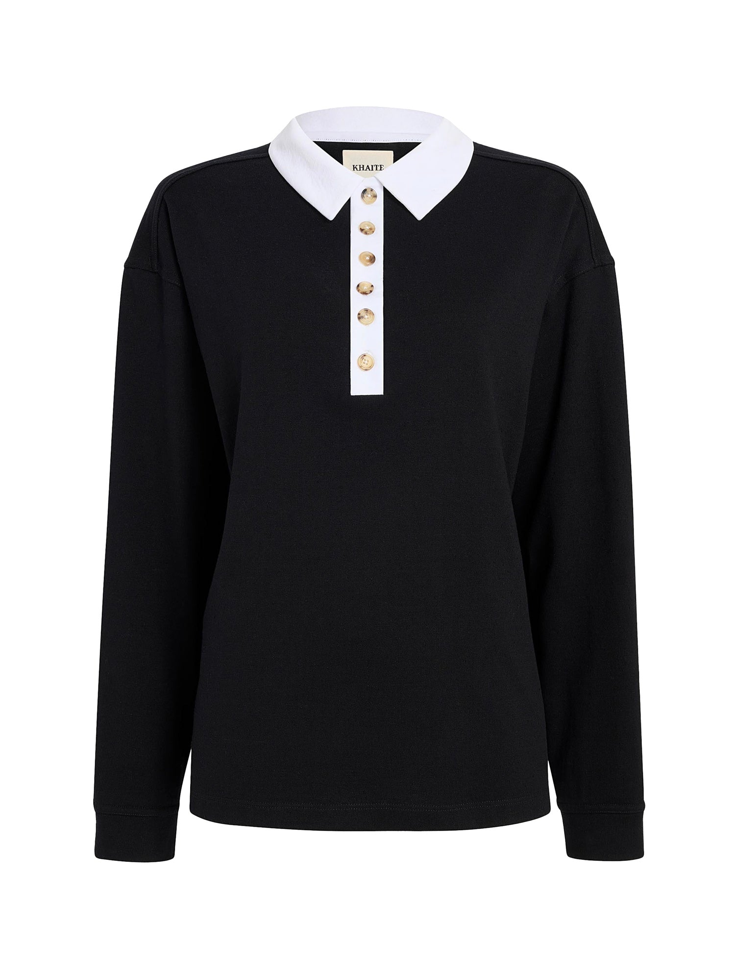 Polo Faithful in jersey di seta 24534219 294 KHAITE 
