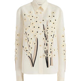 Camicia Argo con applicazioni floreali 2477343 682 KHAITE 