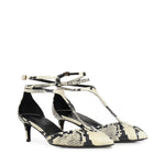 Décolleté Mia in pelle con stampa pitone F3085 803121 KHAITE 