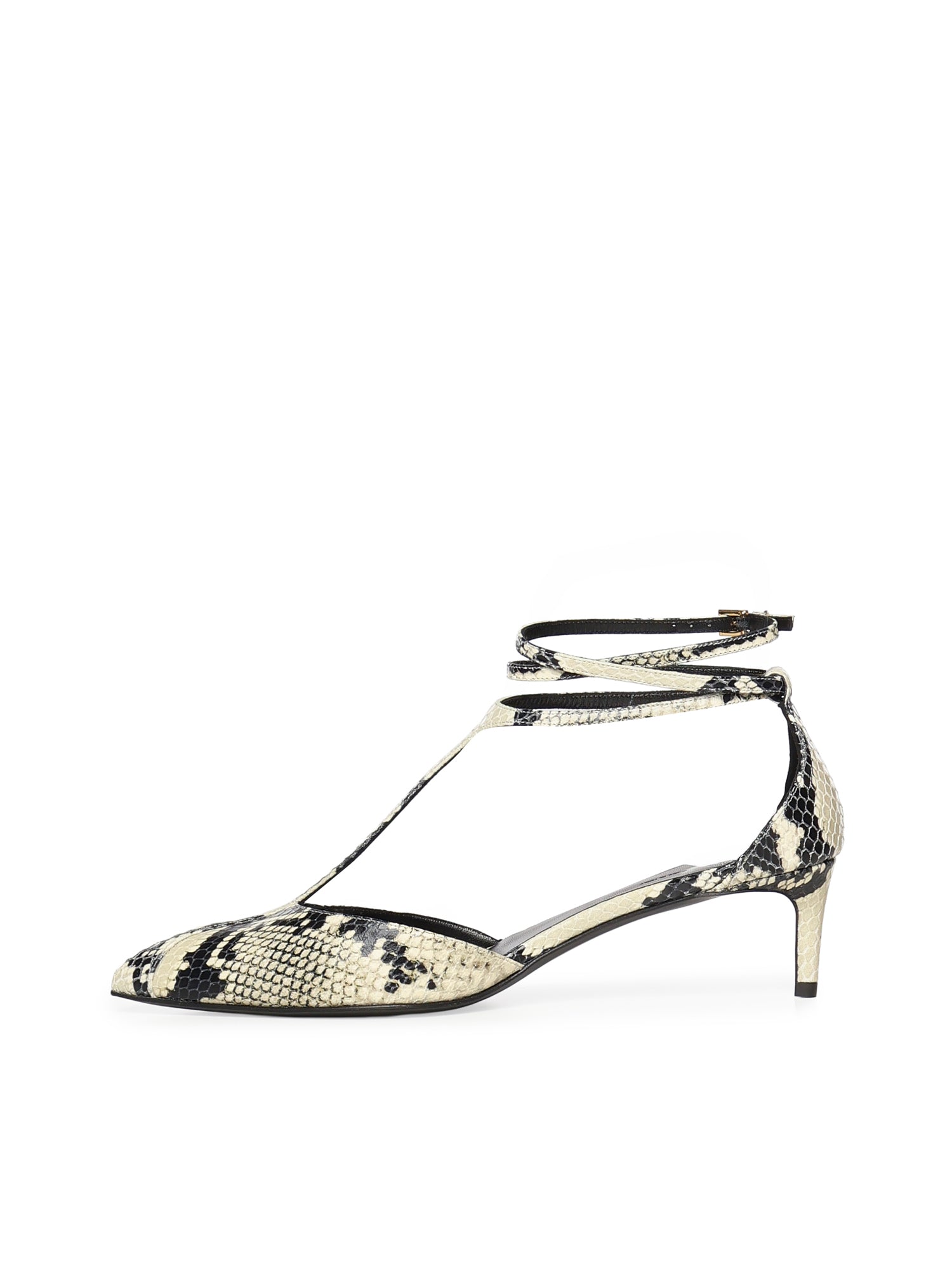 Décolleté Mia in pelle con stampa pitone F3085 803121 KHAITE 