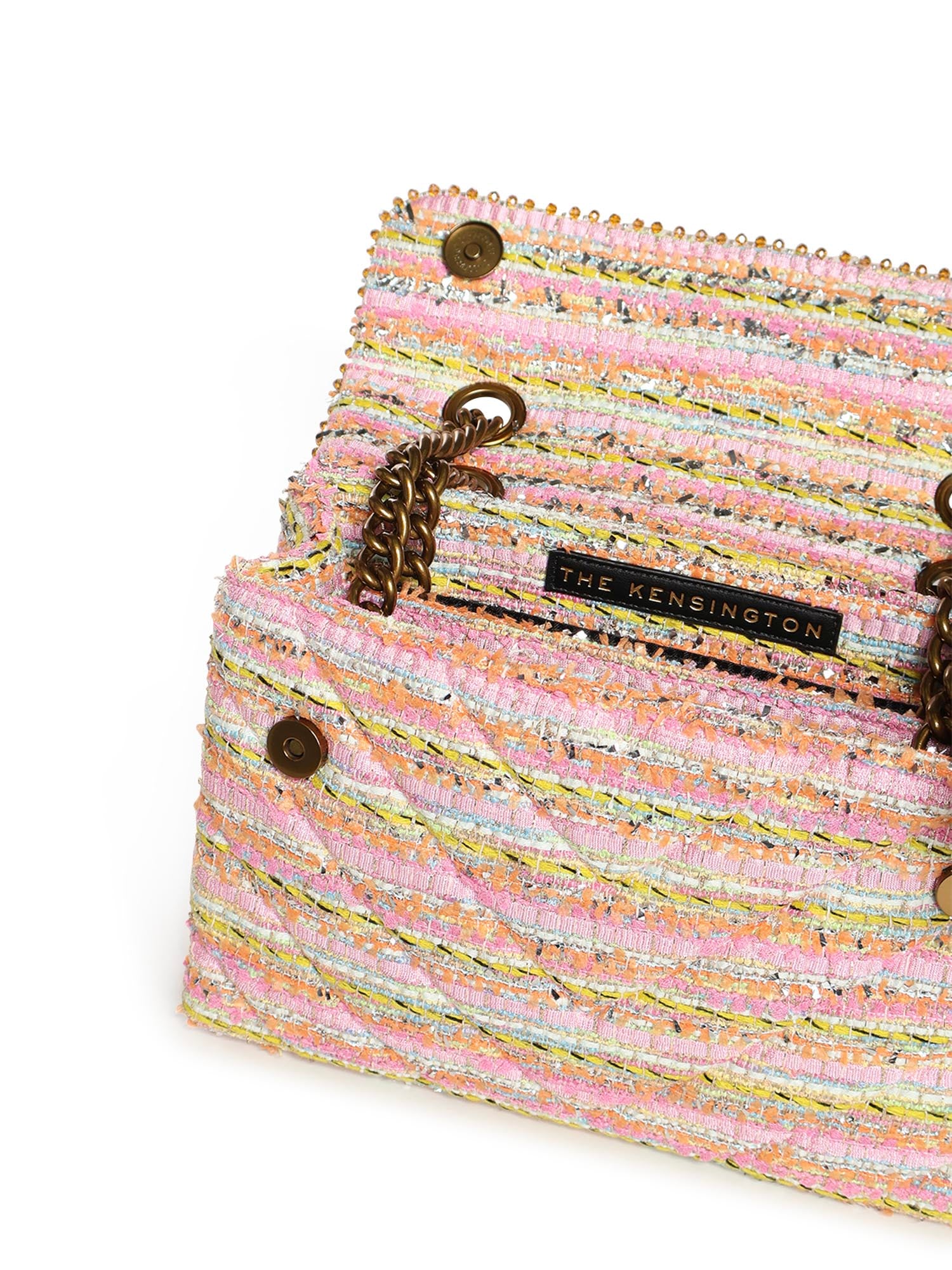 Borsa Kensington in tweed 2062657609 PINK KURT GEIGER 