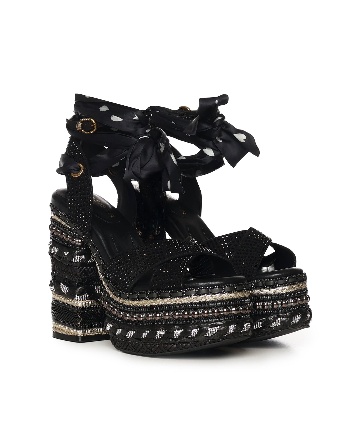 Sandali Chelsea Scarf Platform 4352405609 BLACK KURT GEIGER 