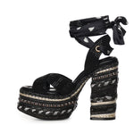Sandali Chelsea Scarf Platform 4352405609 BLACK KURT GEIGER 