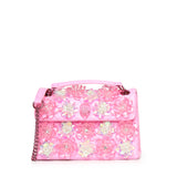 Borsa Kensington in pelle con cristalli 4373598109 PINK KURT GEIGER 