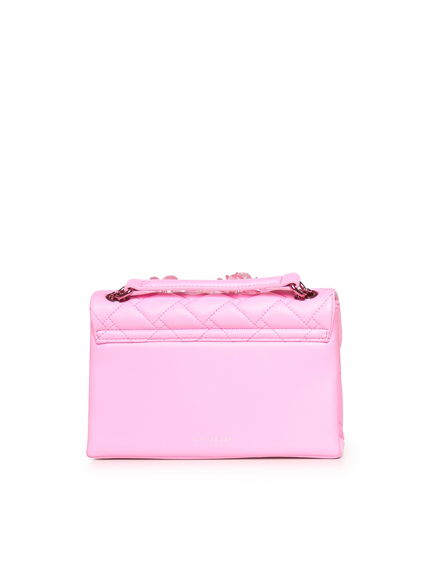 Borsa Kensington in pelle con cristalli 4373598109 PINK KURT GEIGER 