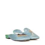 Mule Embroidered 5387783069 PALE BLUE KURT GEIGER 