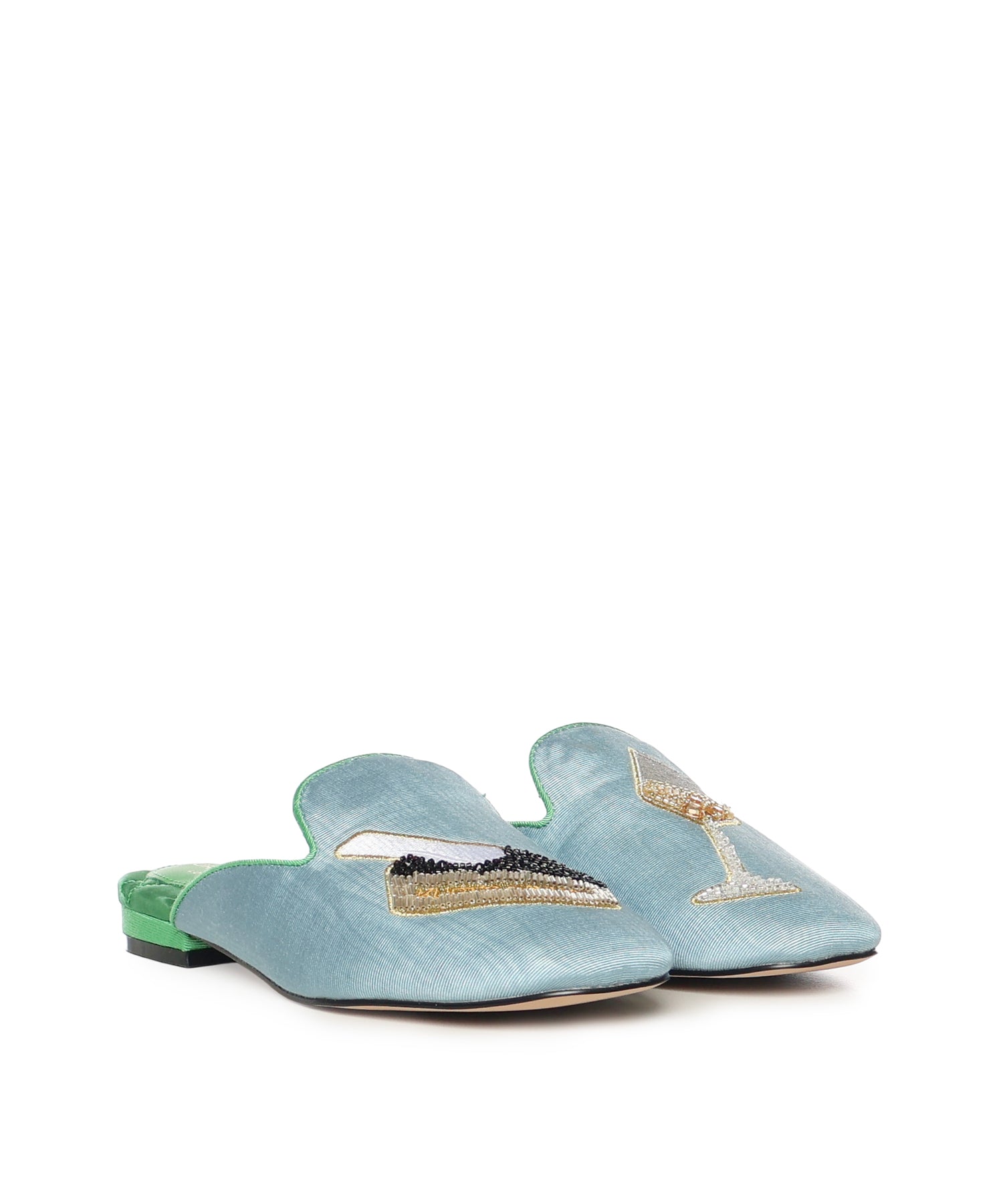 Mule Embroidered 5387783069 PALE BLUE KURT GEIGER 