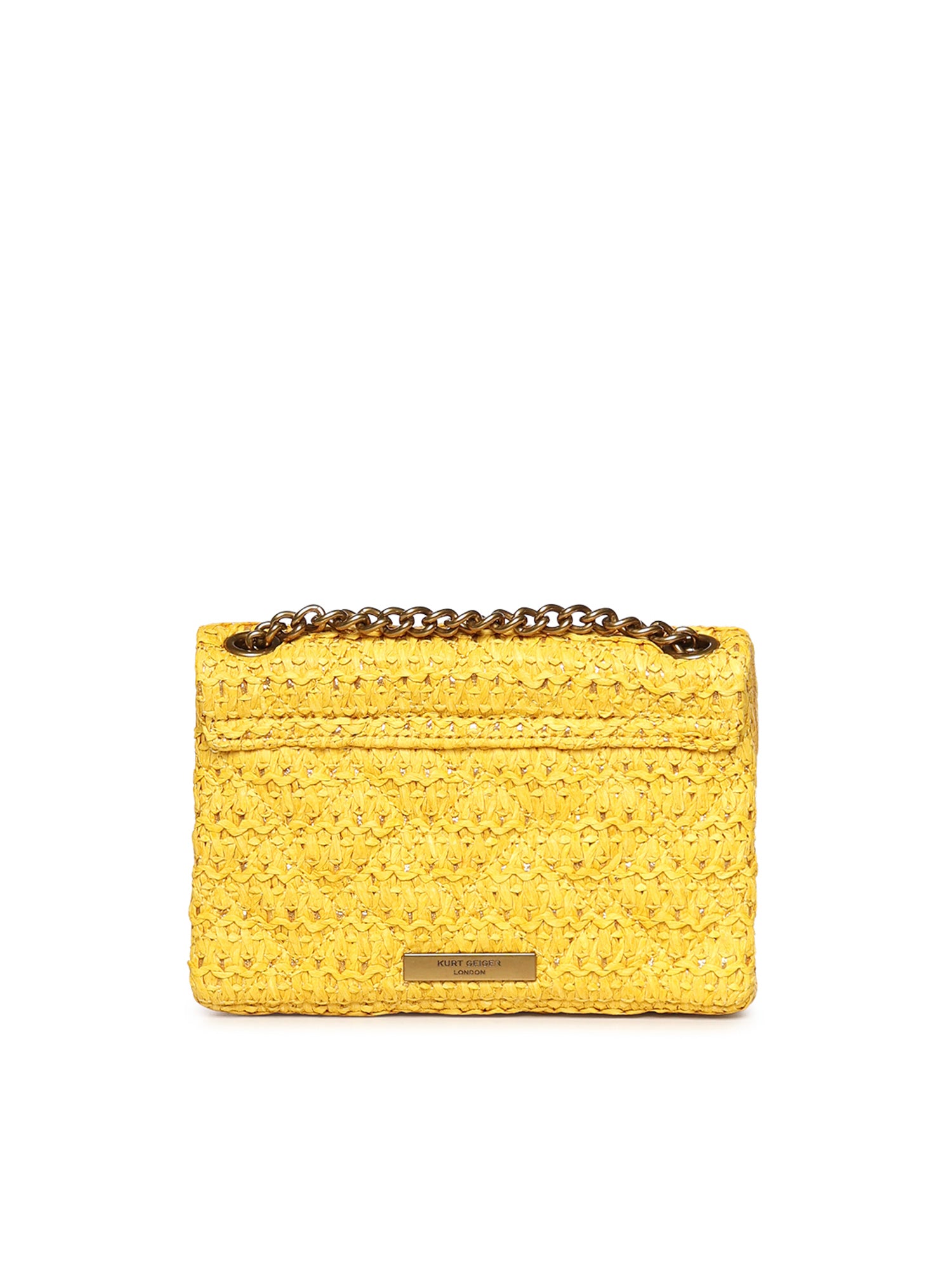Mini bag Kensington in rafia 5576893999 YELLOW KURT GEIGER 