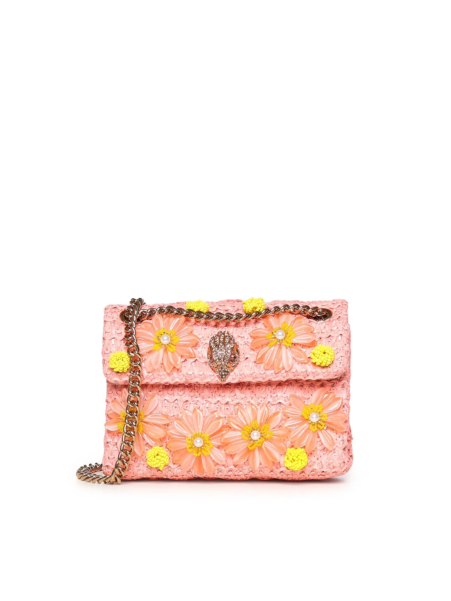 Mini bag Kensington in rafia 5576896999 PEACH KURT GEIGER 