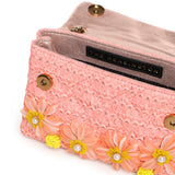 Mini bag Kensington in rafia 5576896999 PEACH KURT GEIGER 