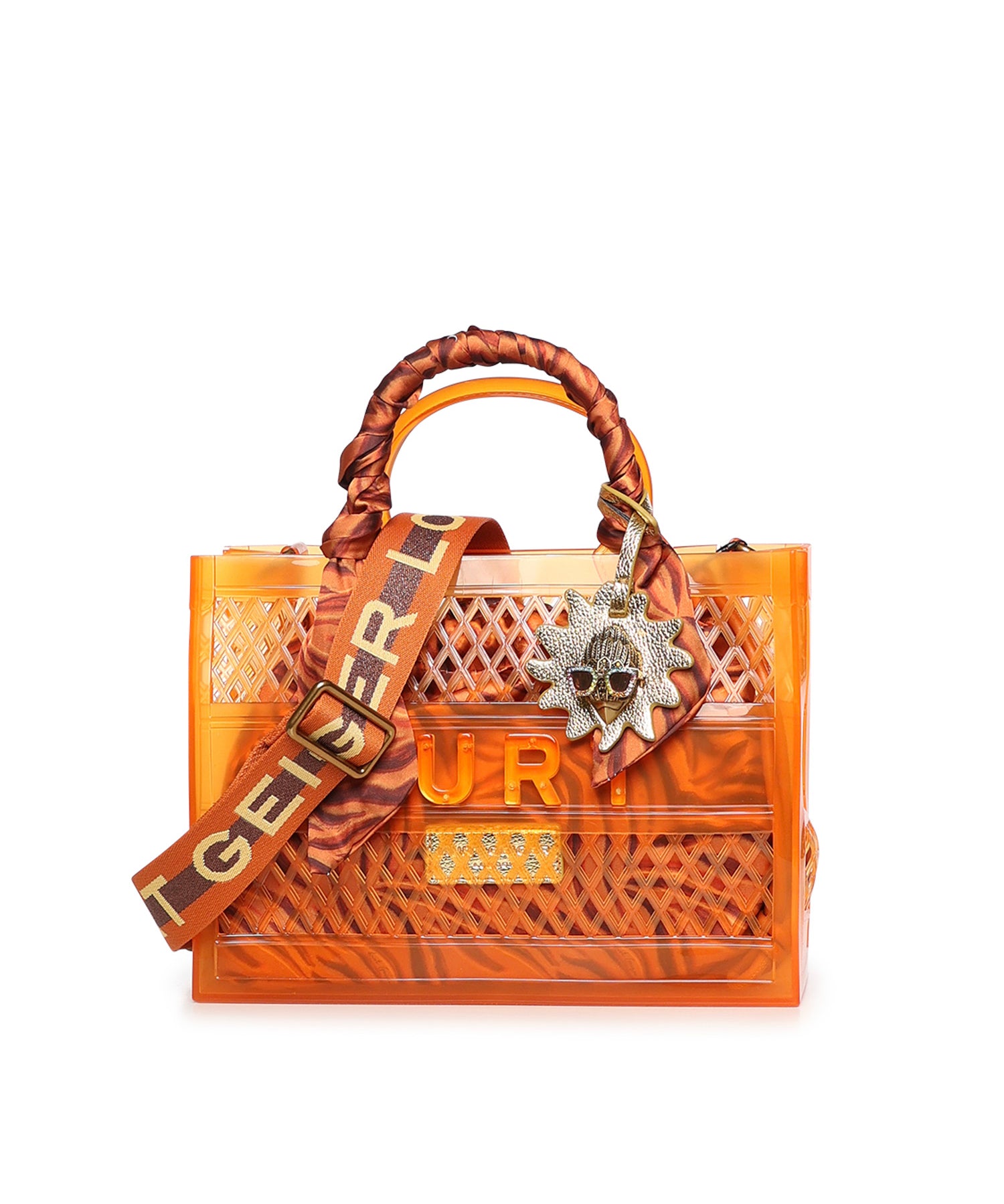 Borsa Jelly Tote in vinile 5585336999 TAN KURT GEIGER 