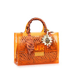 Borsa Jelly Tote in vinile 5585336999 TAN KURT GEIGER 
