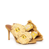 Mules in rafia 5595793999 YELLOW KURT GEIGER 