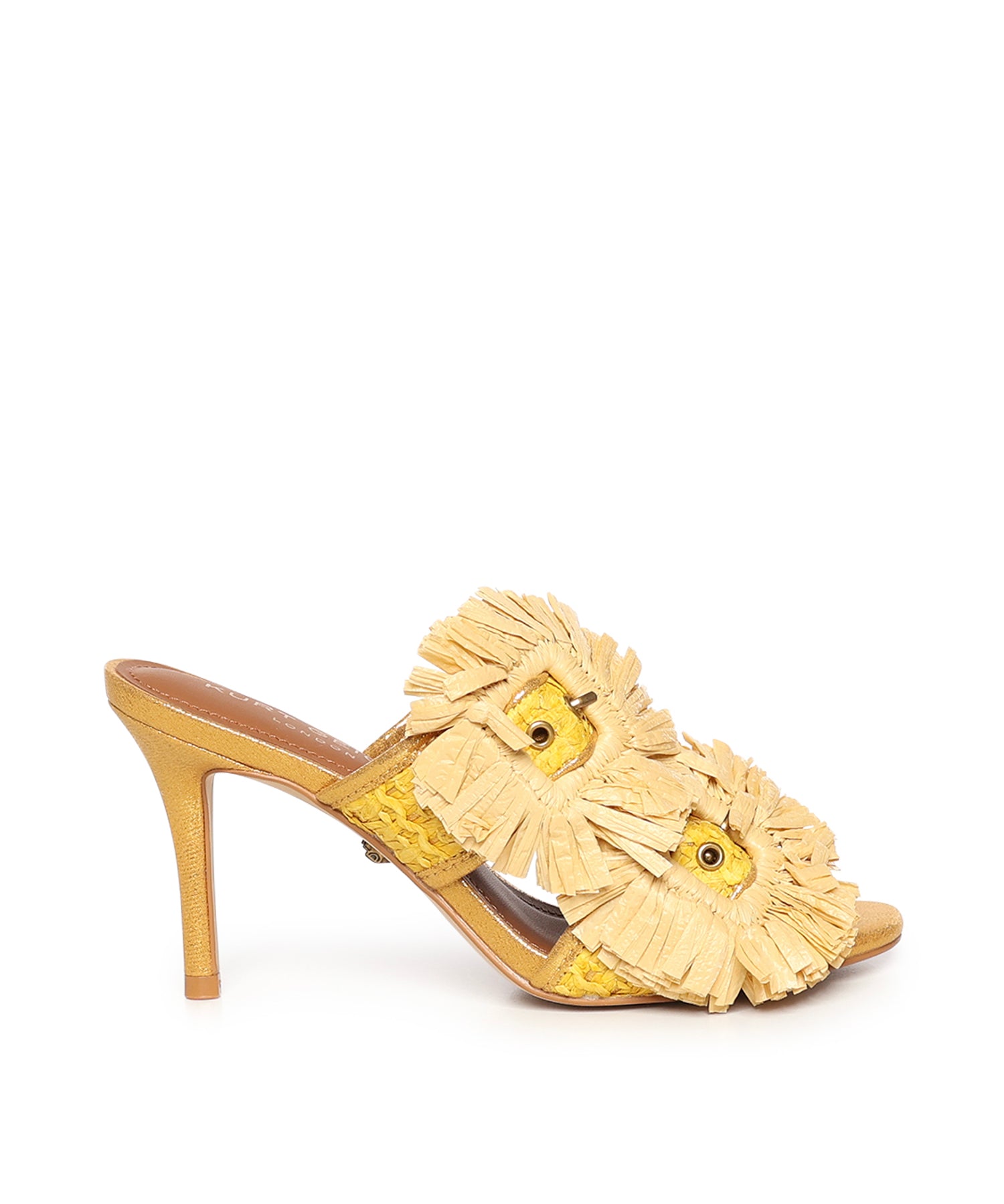 Mules in rafia 5595793999 YELLOW KURT GEIGER 