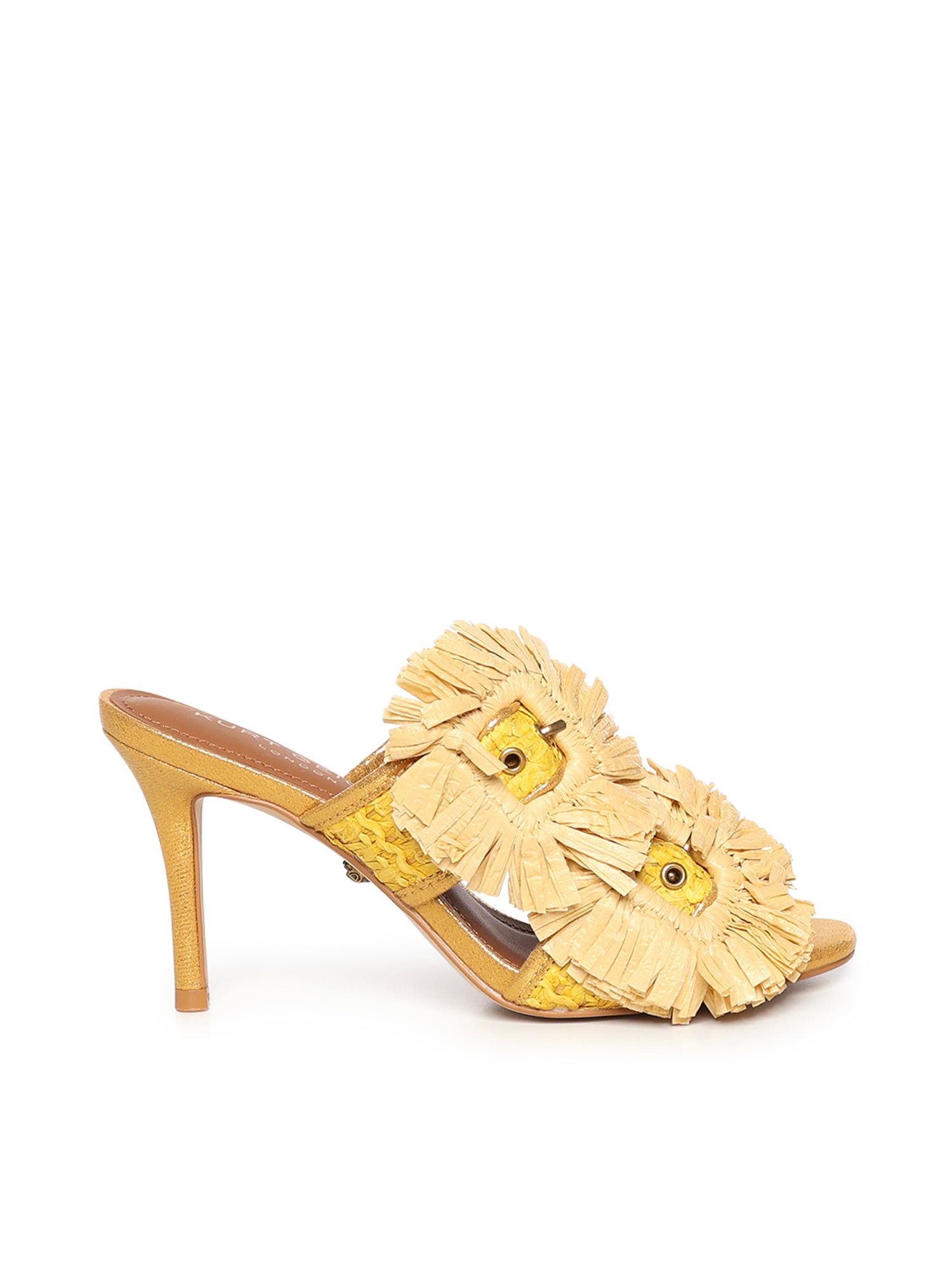 Mules in rafia 5595793999 YELLOW KURT GEIGER 